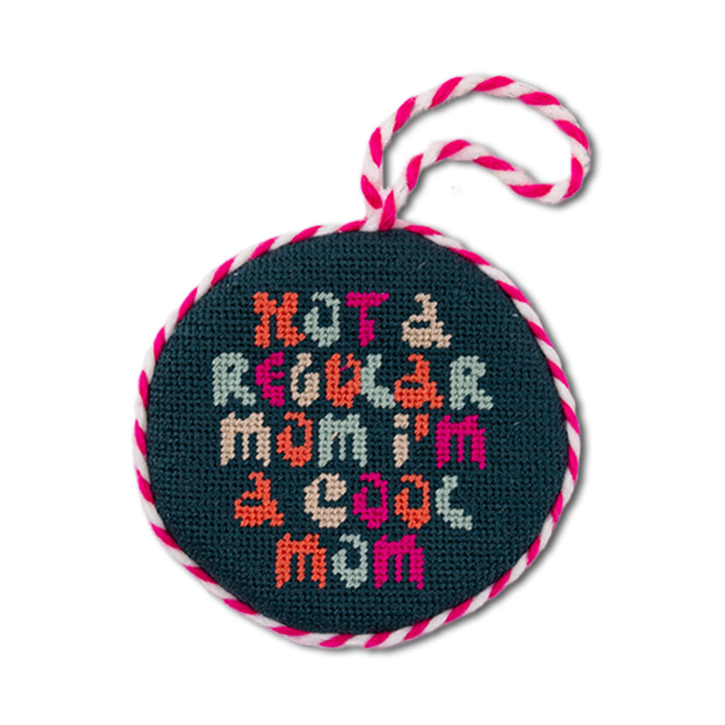 Needlepoint Ornament - Cool Mom - Furbish Studio