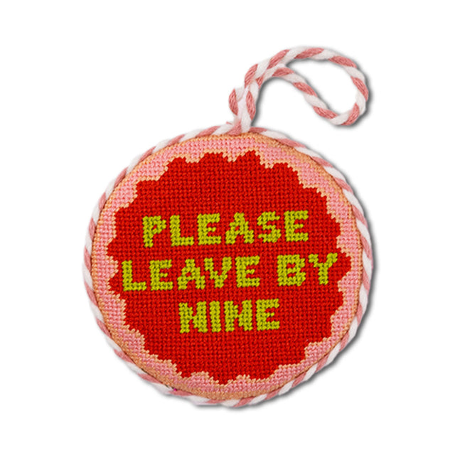 Needlepoint Ornament - Leave by Nine - Furbish Studio