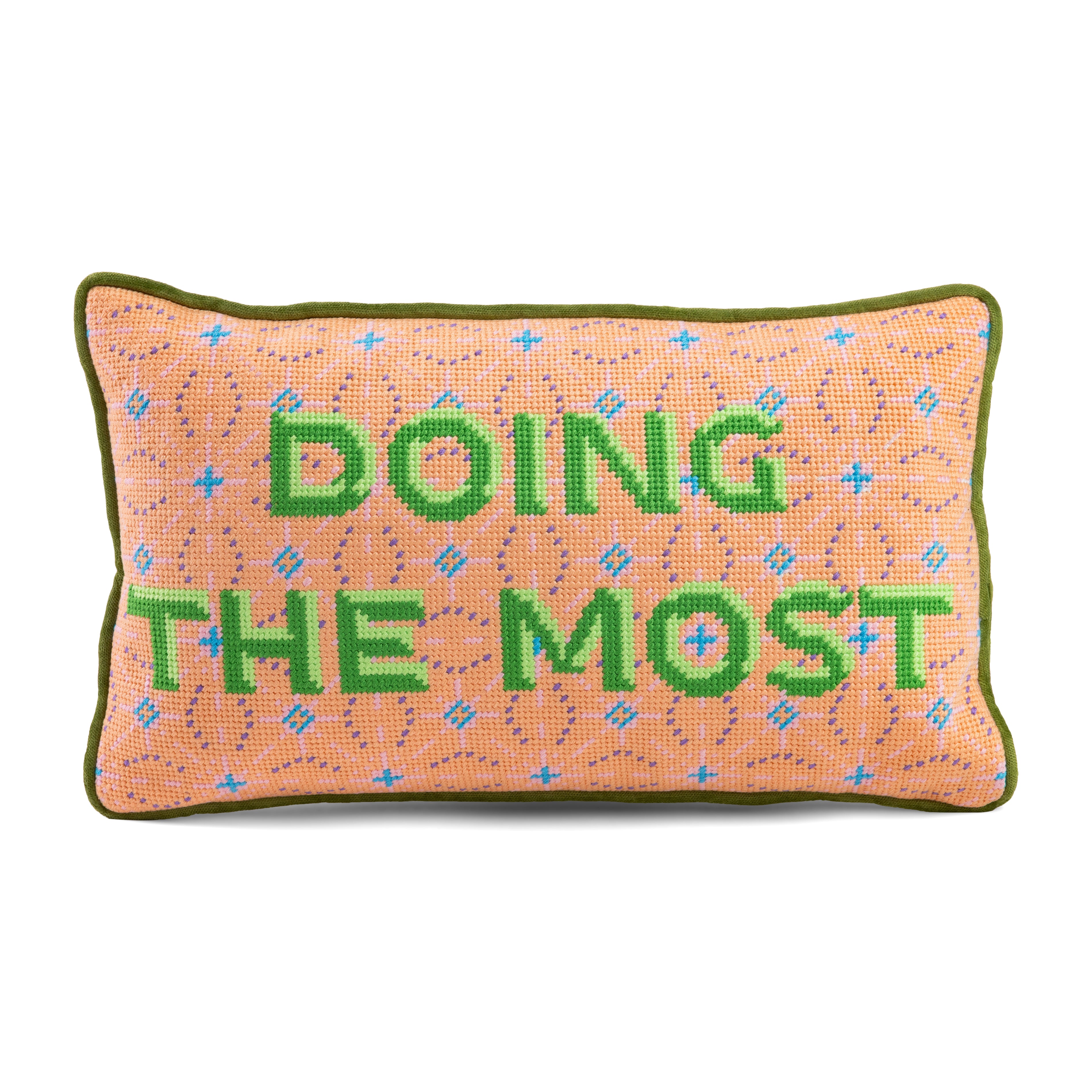 Doing the Most Needlepoint Pillow – Furbish Studio