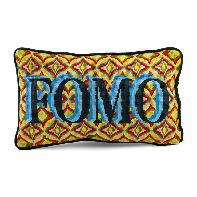FOMO Needlepoint Pillow - Furbish Studio