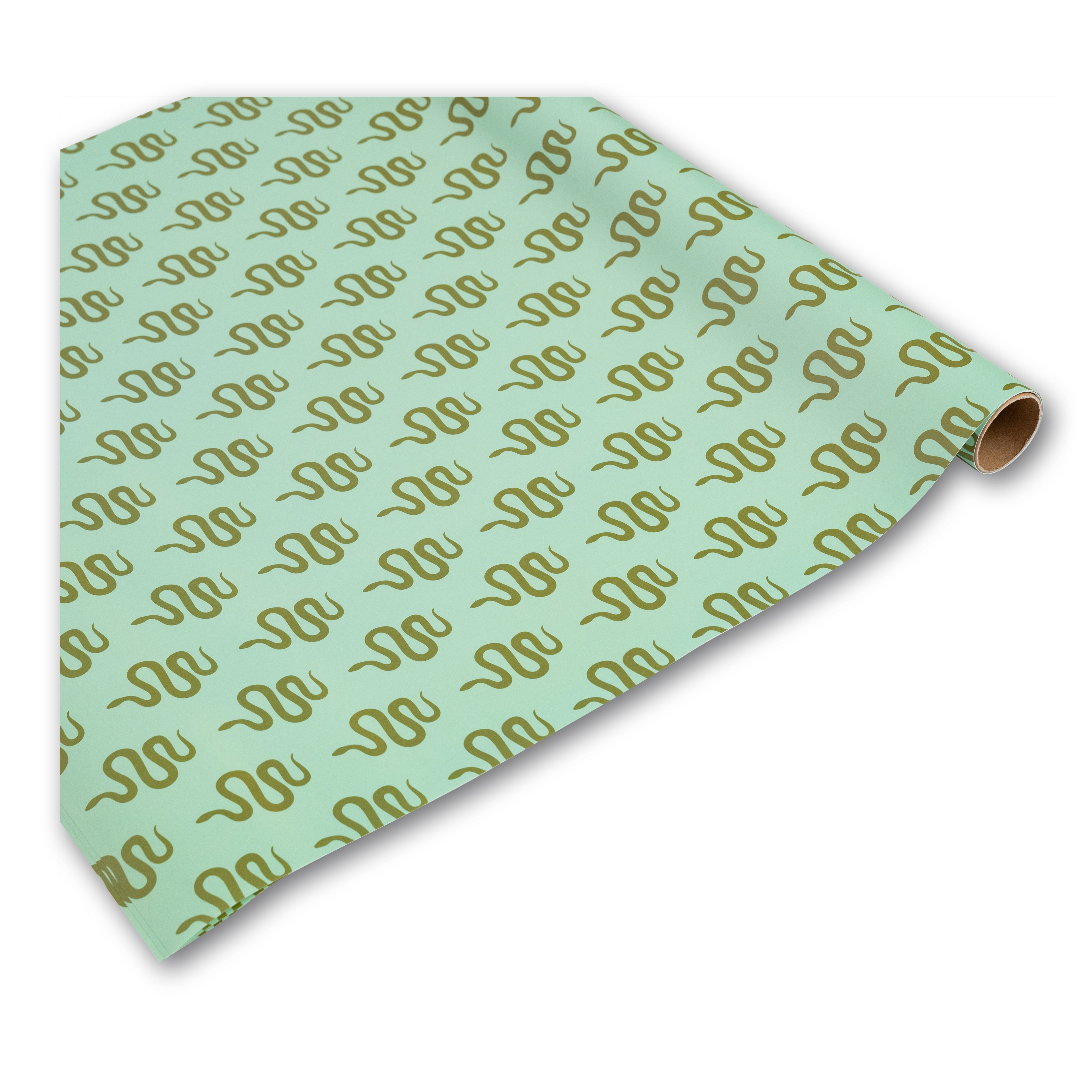 Wrapping Paper Sheets Serene Snake