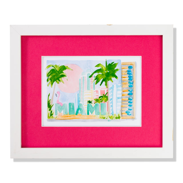 Miami Matchbook Art Print - Furbish Studio