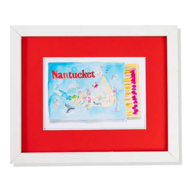 Nantucket Matchbook Art Print - Furbish Studio