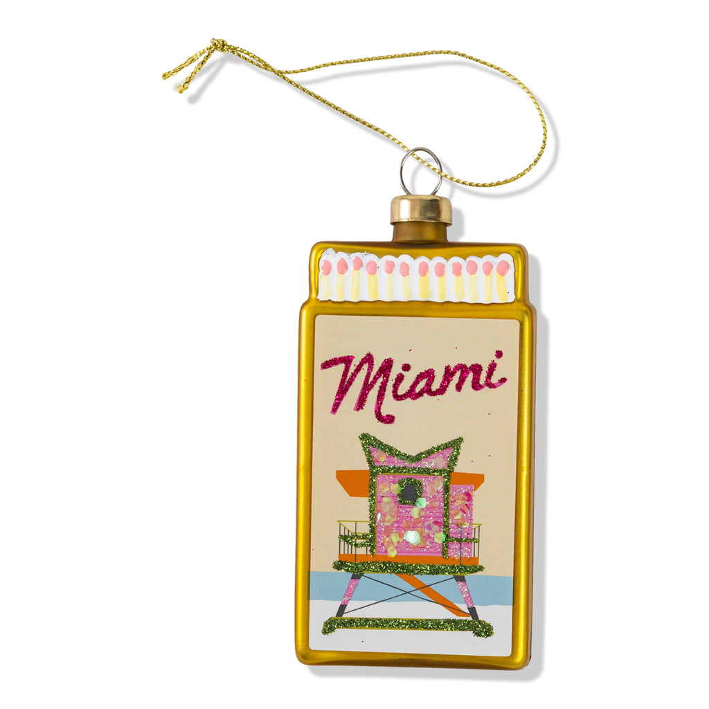 Matchbook Ornament - Miami - Furbish Studio