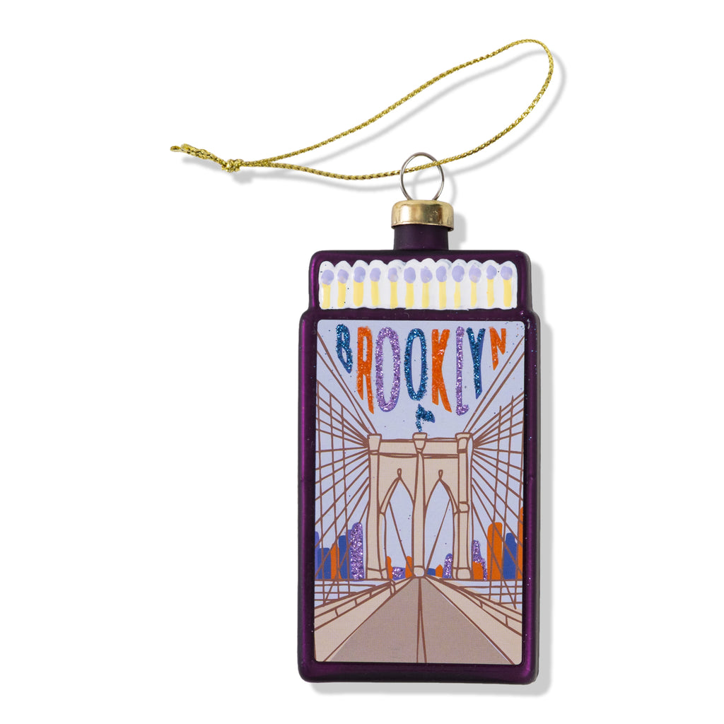 Matchbook Ornament - Brooklyn - Furbish Studio