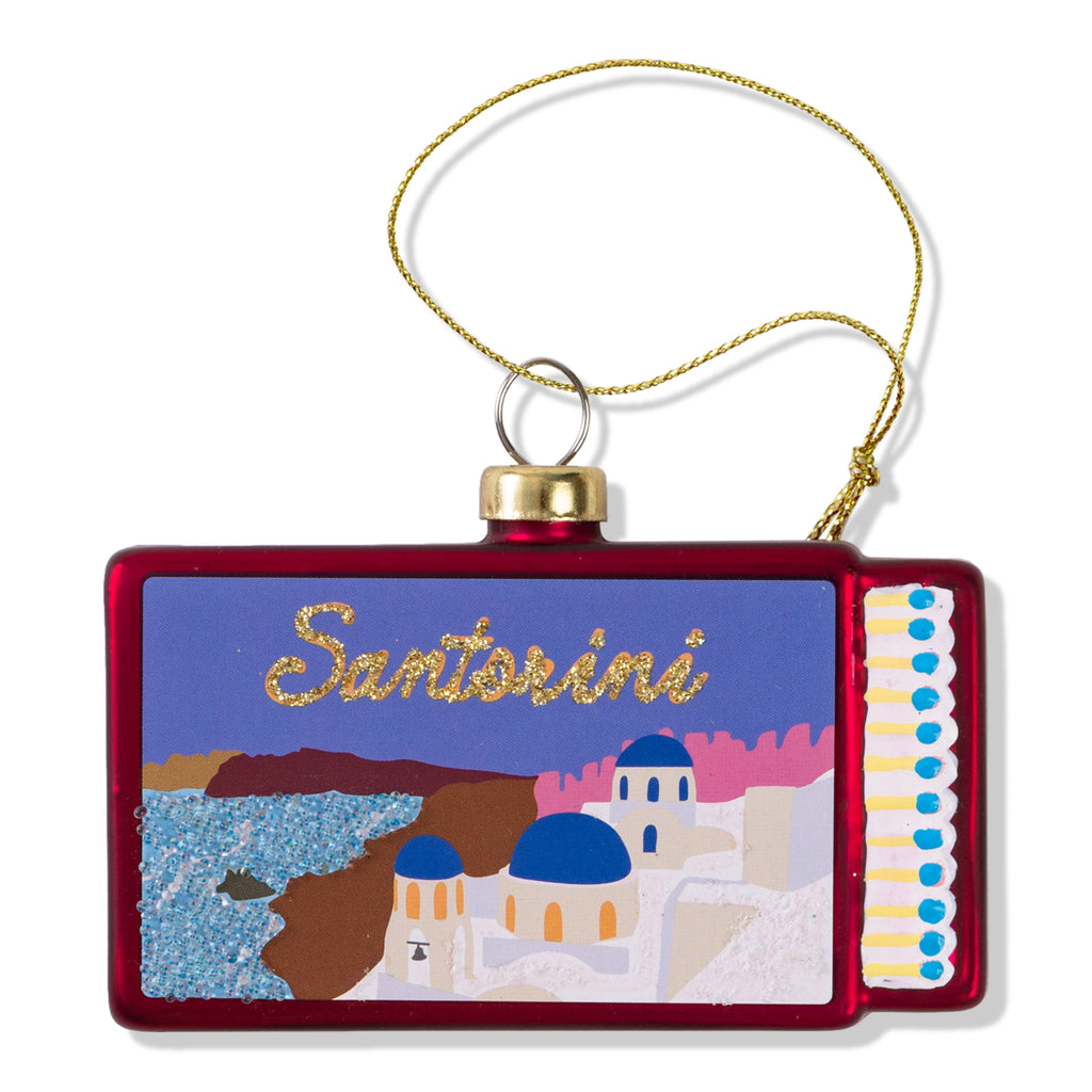 Matchbook Ornament - Santorini - Furbish Studio