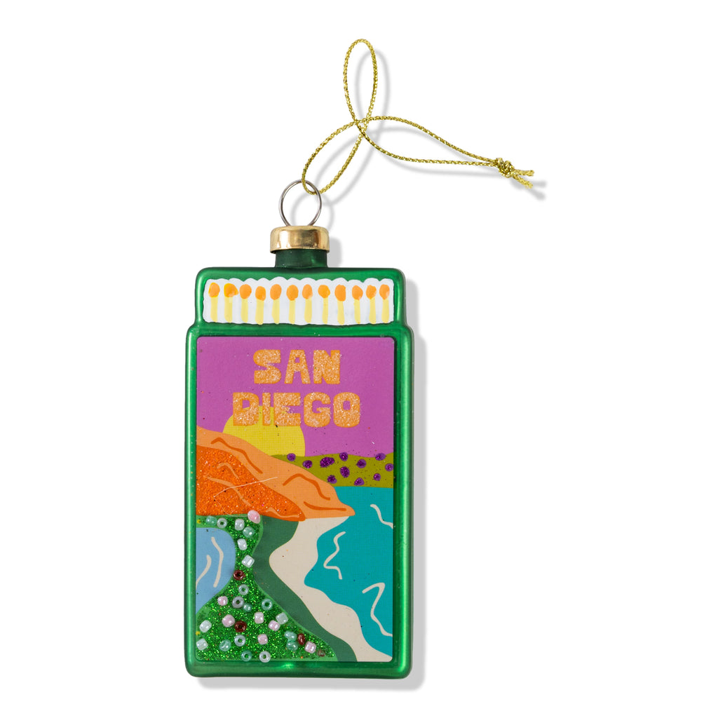 Matchbook Ornament - San Diego - Furbish Studio