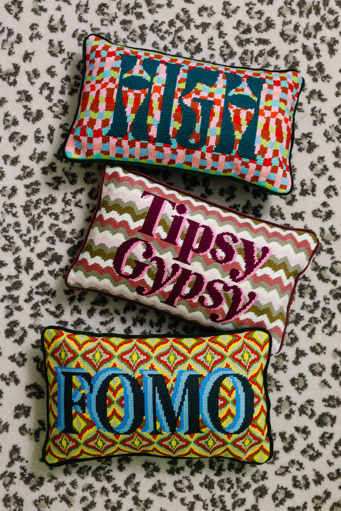 High Needlepoint Pillow - Furbish Studio