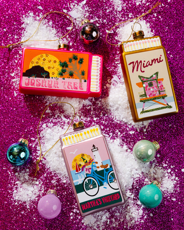 Matchbook Ornament - Miami - Furbish Studio