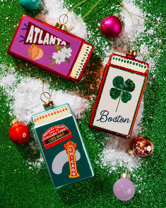 Matchbook Ornament - Boston - Furbish Studio