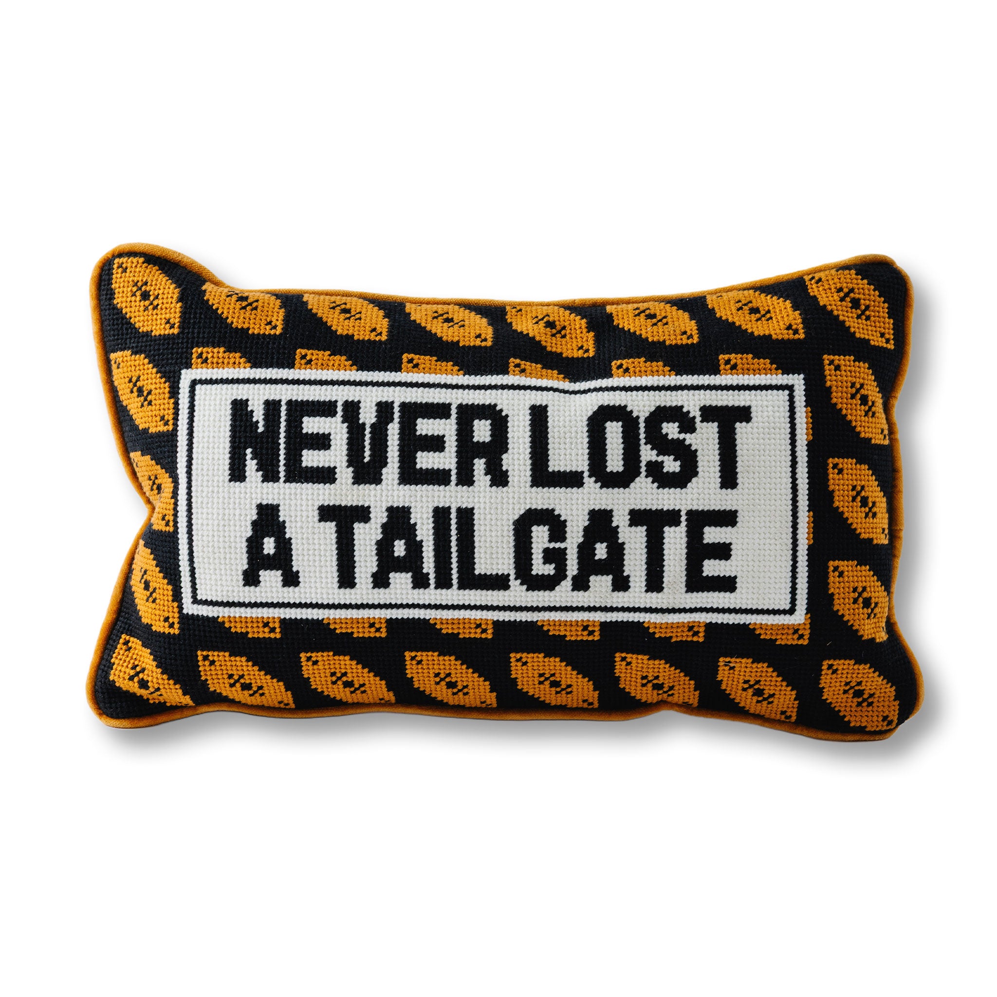 Never Lost A Tailgate Needlepoint Pillow – Furbish Studio