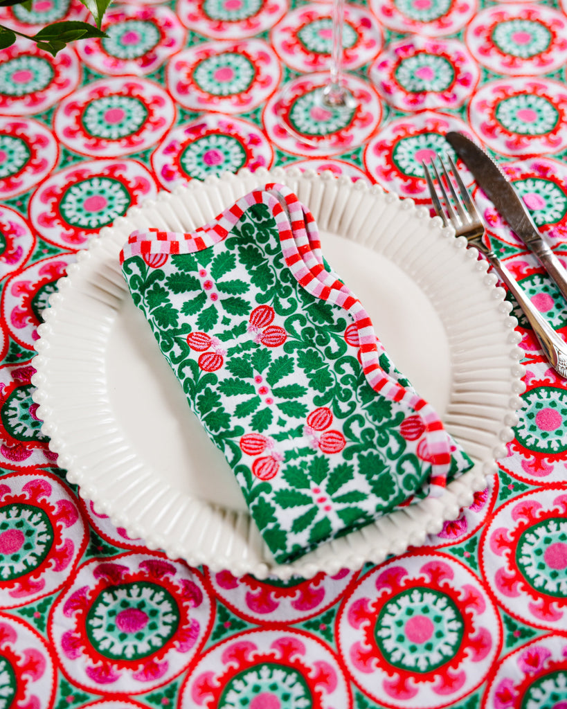 Suzani Round Tablecloth - Furbish Studio