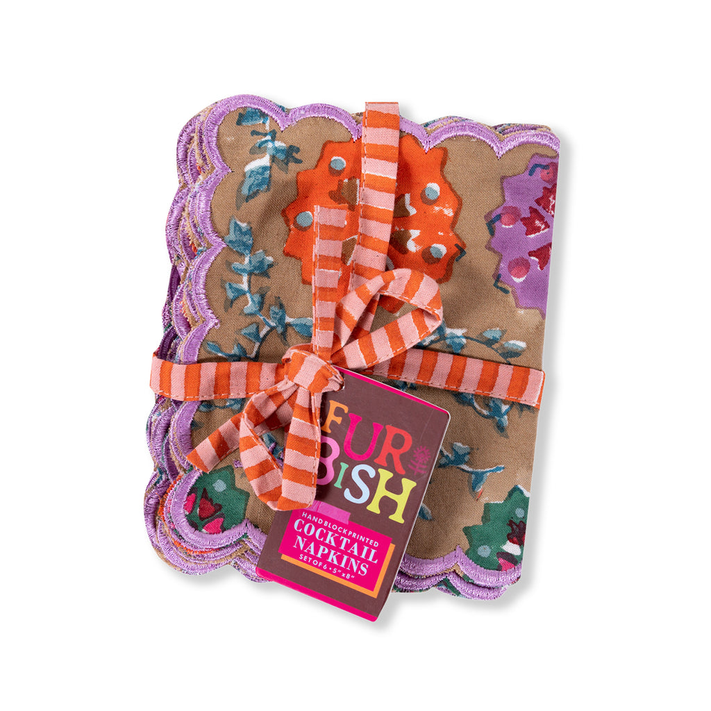 Nikita Cocktail Napkins S/6 - Furbish Studio