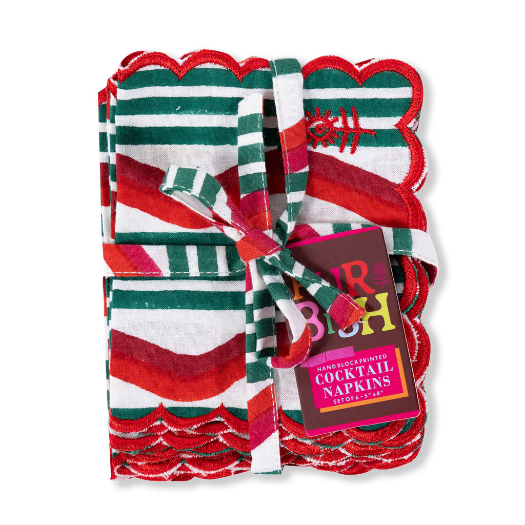 Gloria Cocktail Napkins S/6 - Furbish Studio