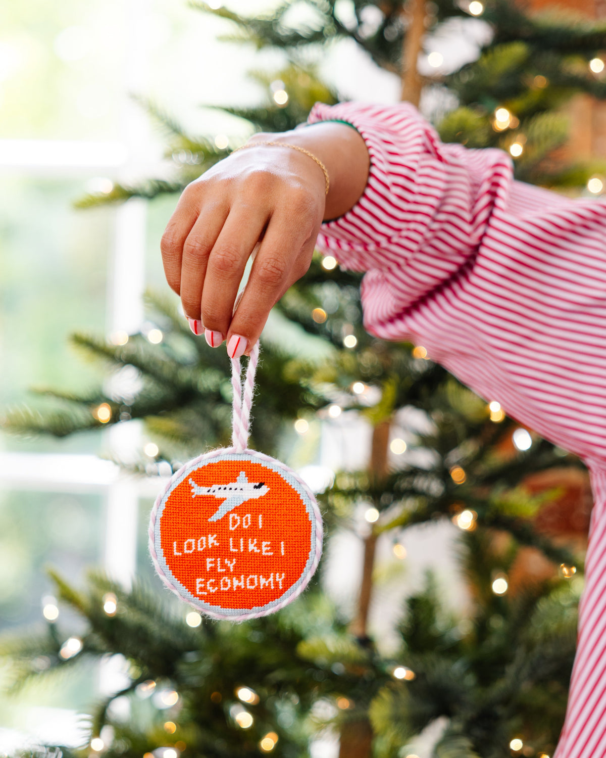 Needlepoint Ornament - Fly Economy - Furbish Studio