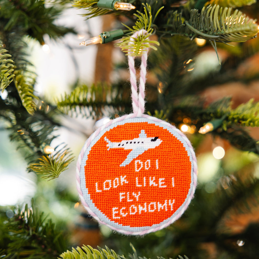 Needlepoint Ornament - Fly Economy - Furbish Studio