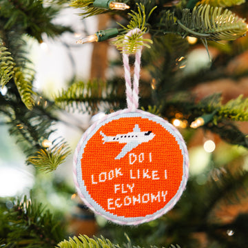 Needlepoint Ornament - Fly Economy - Furbish Studio