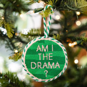 Needlepoint Ornament - Drama - Furbish Studio