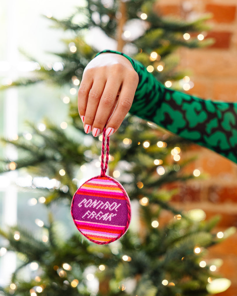 Needlepoint Ornament - Control Freak - Furbish Studio