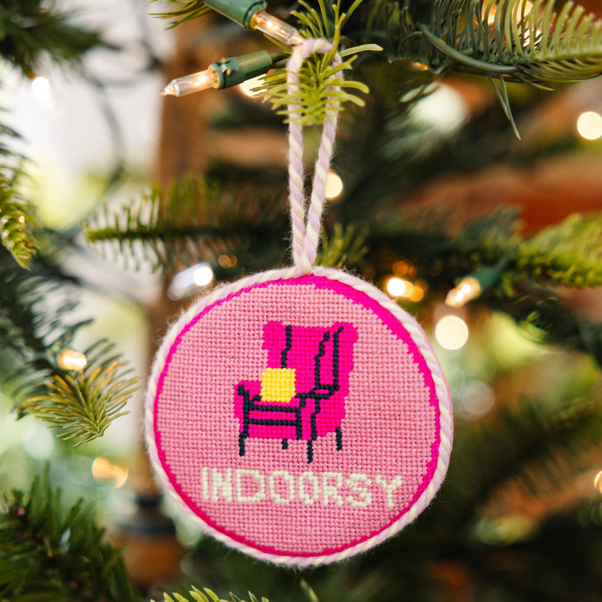 Needlepoint Ornament - Indoorsy - Furbish Studio