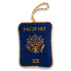 Needlepoint Icon Ornament - Passport - Furbish Studio