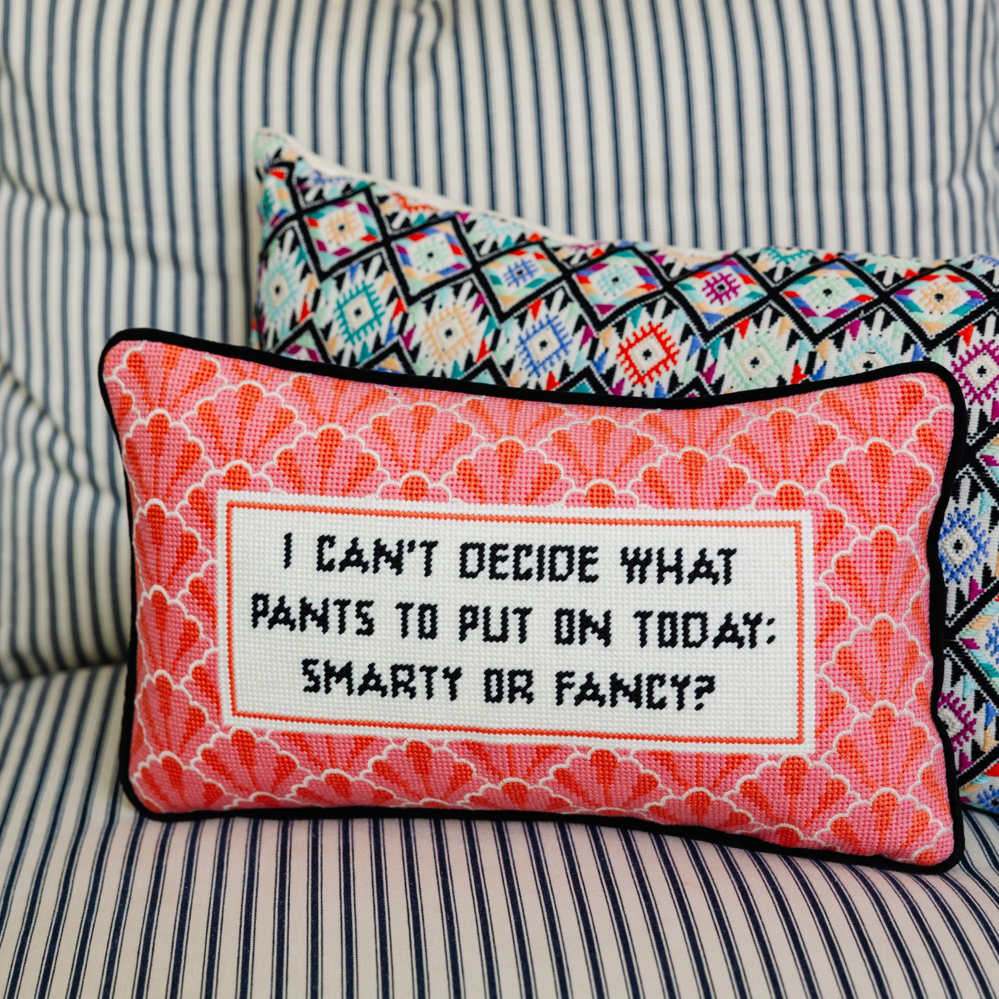 Pants Needlepoint Pillow | Furbish Studio