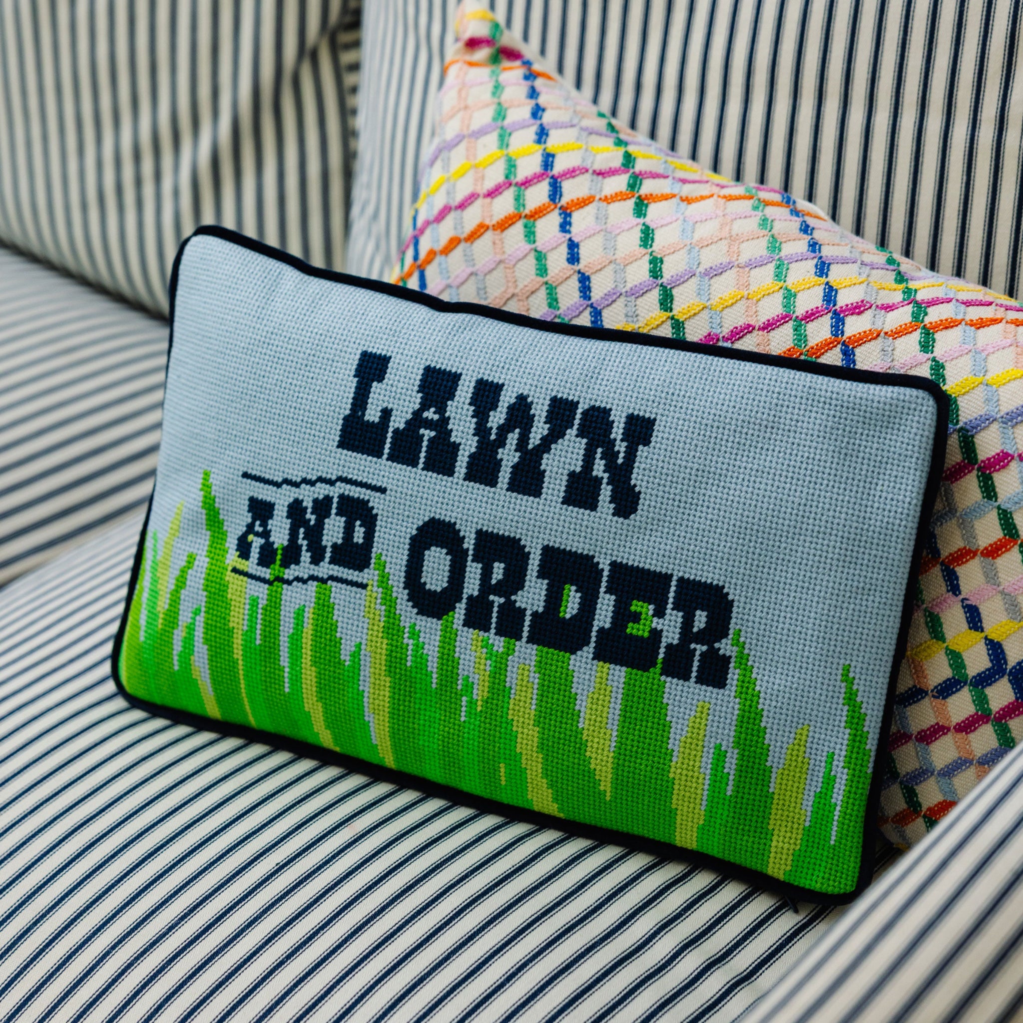 Furbish Studio Needlepoint Pillow