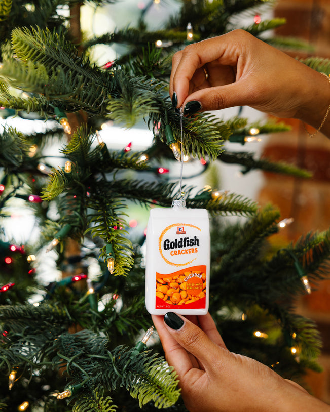 Box of Goldfish Crackers Ornament - Furbish Studio