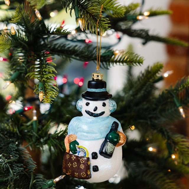 Chic Snowman Ornament - Furbish Studio