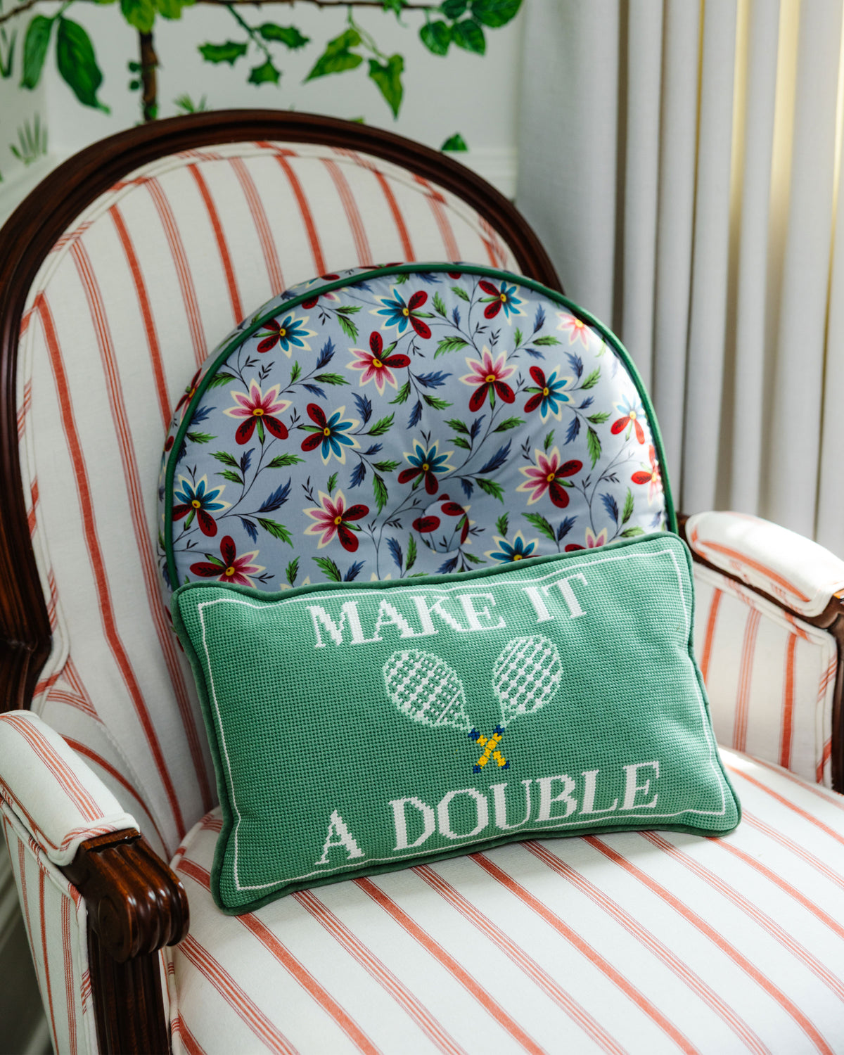 Make It A Double Needlepoint Pillow - Furbish Studio
