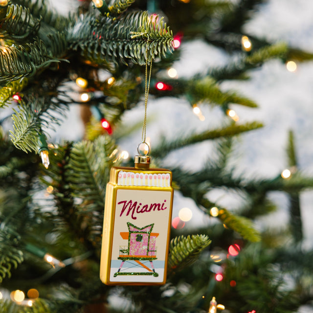 Matchbook Ornament - Miami - Furbish Studio