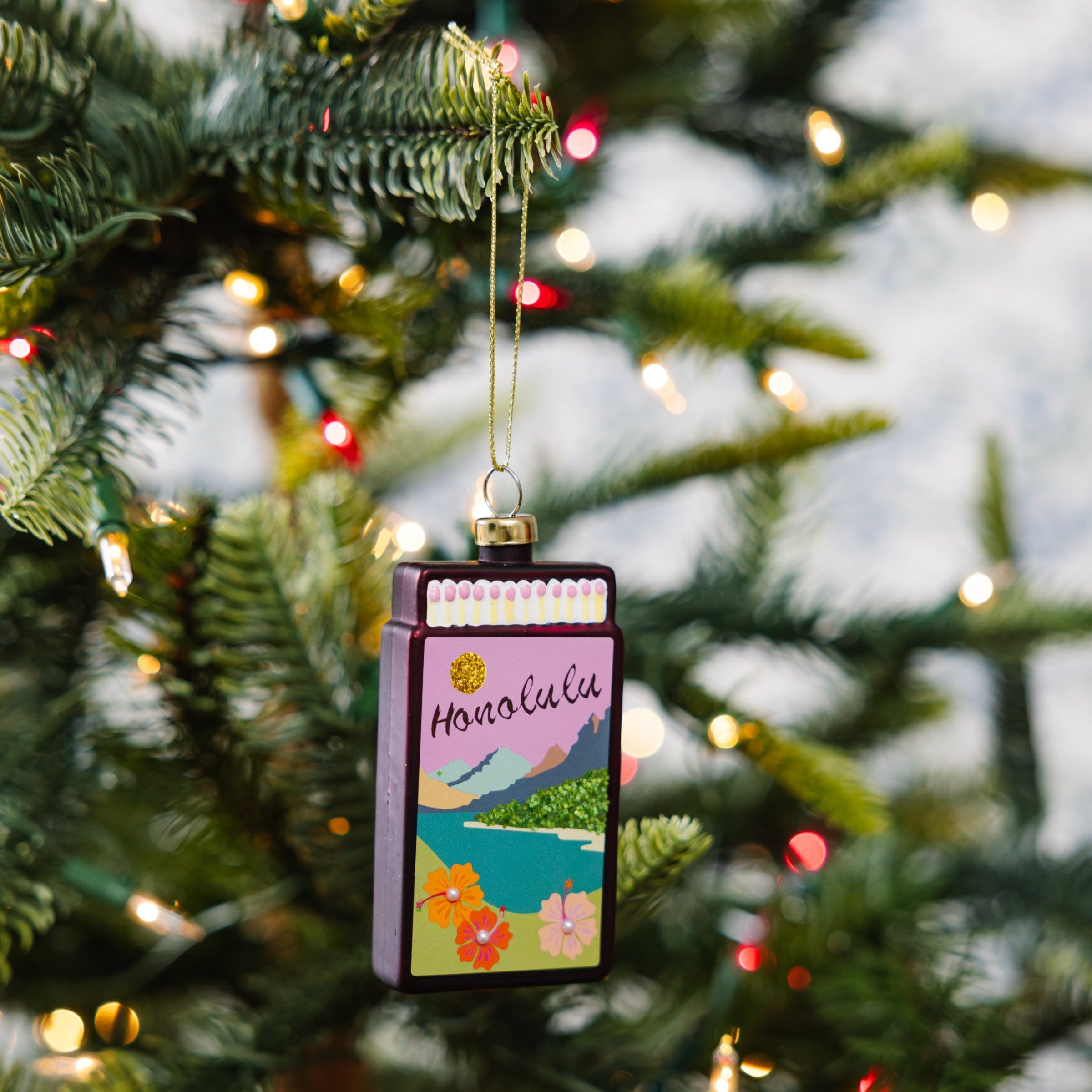 Matchbook Ornament Honolulu