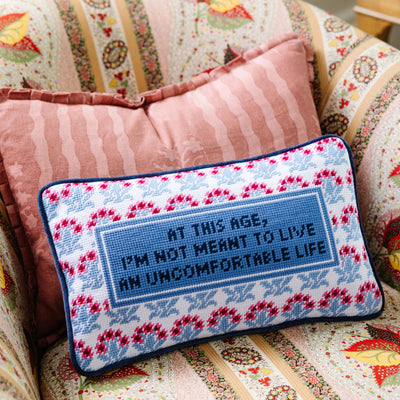 Furbish Studio Hold My Horses Needlepoint Pillow - Thumbnail 5