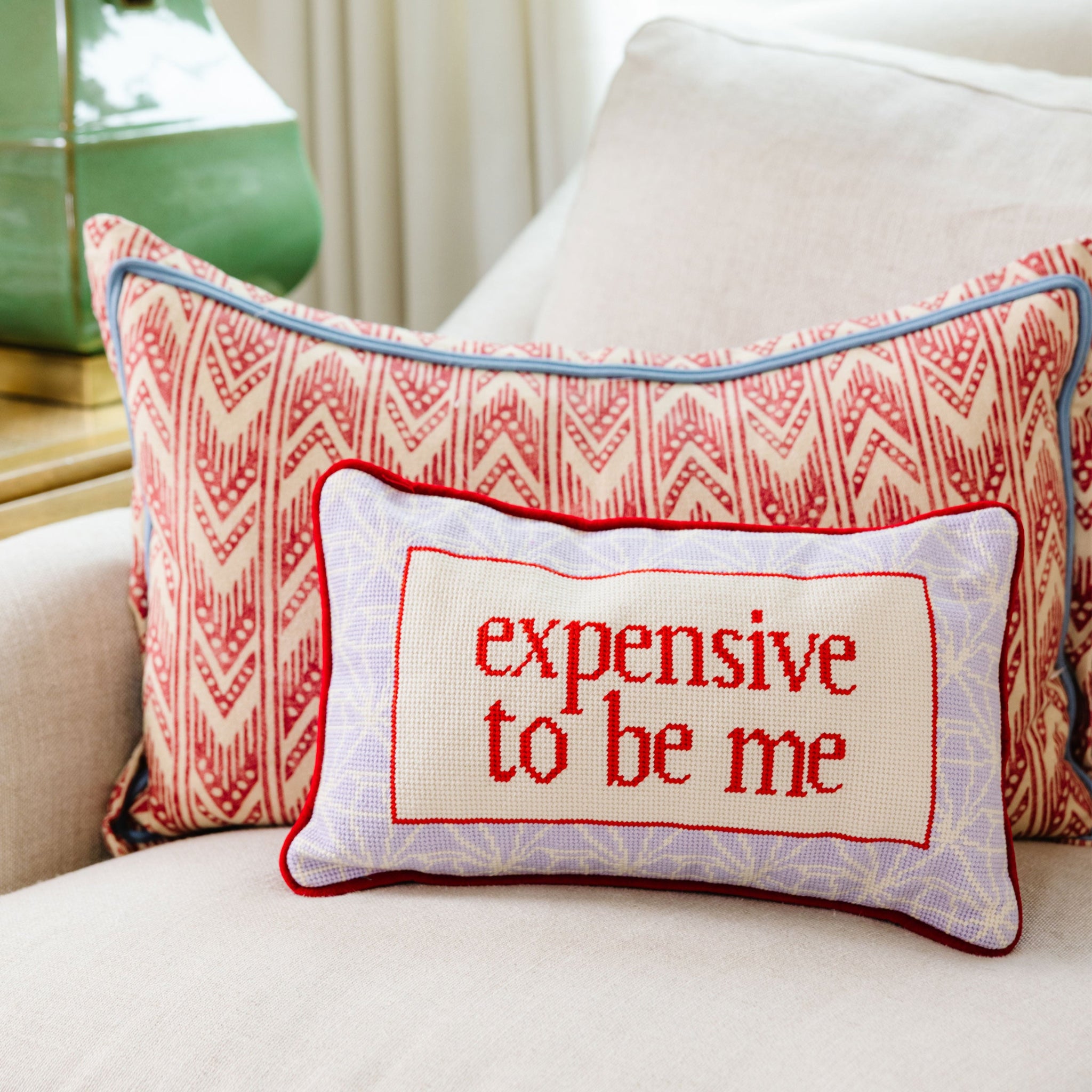 Furbish Studio Needlepoint Pillow