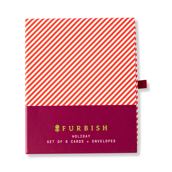 Boxed Greeting Card S/8 - Booze Set - Furbish Studio
