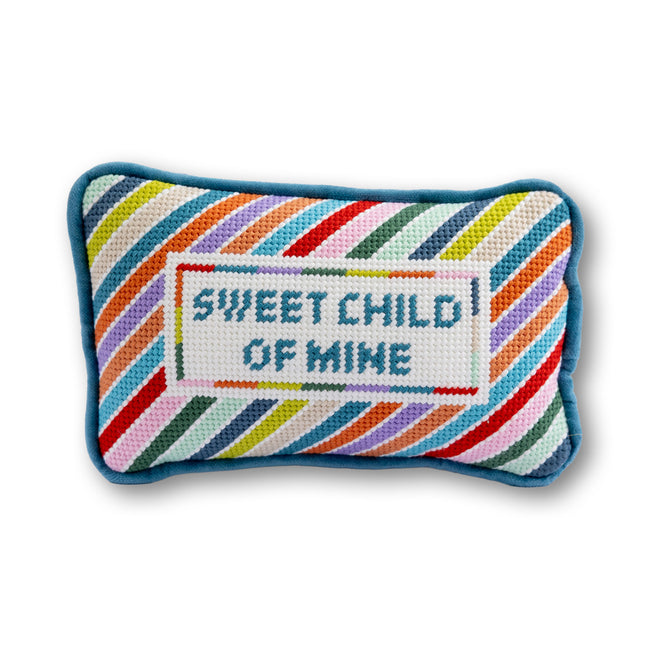Sweet Child Of Mine Mini Needlepoint Pillow - Furbish Studio