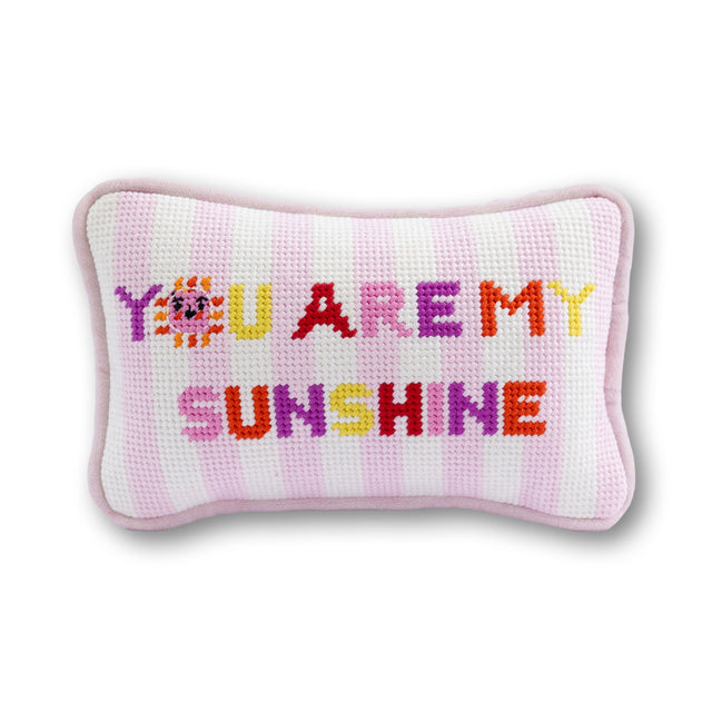 You Are My Sunshine Mini Needlepoint Pillow - Furbish Studio