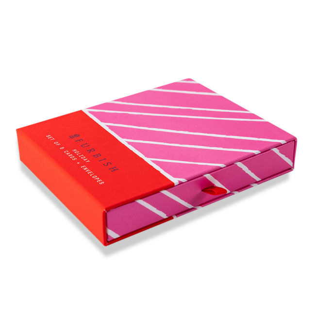 Boxed Greeting Card S/8 - Holiday Classic - Furbish Studio