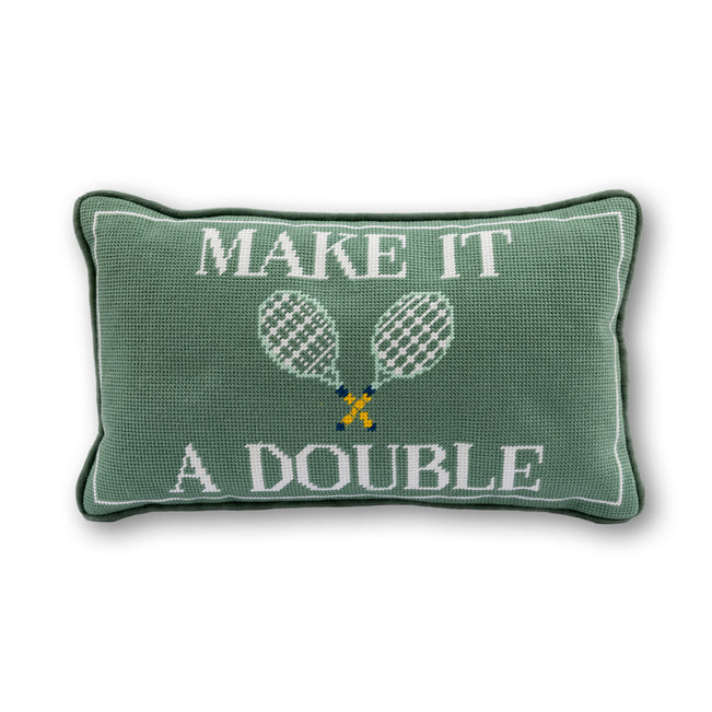 Make It A Double Needlepoint Pillow - Furbish Studio