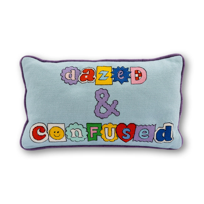 Dazed & Confused Needlepoint Pillow - Furbish Studio