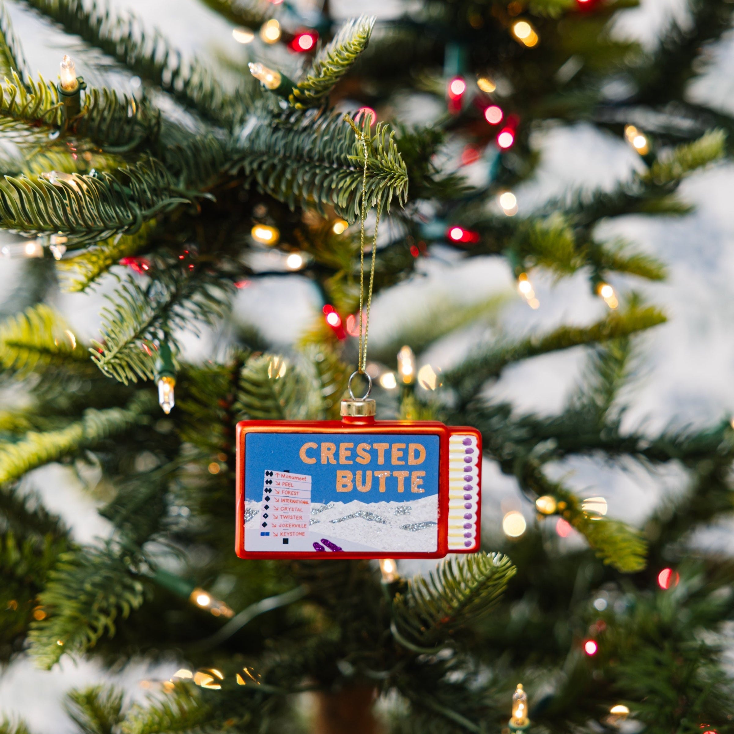 Matchbook Ornament Crested Butte