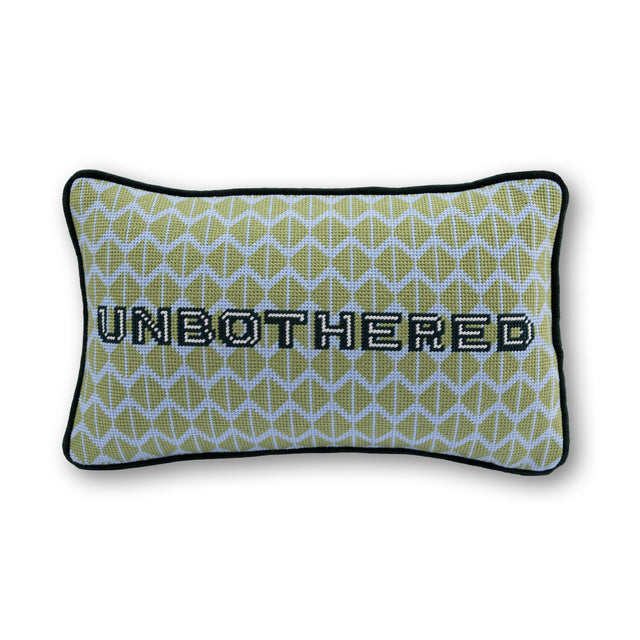 Unbothered Needlepoint Pillow - Furbish Studio