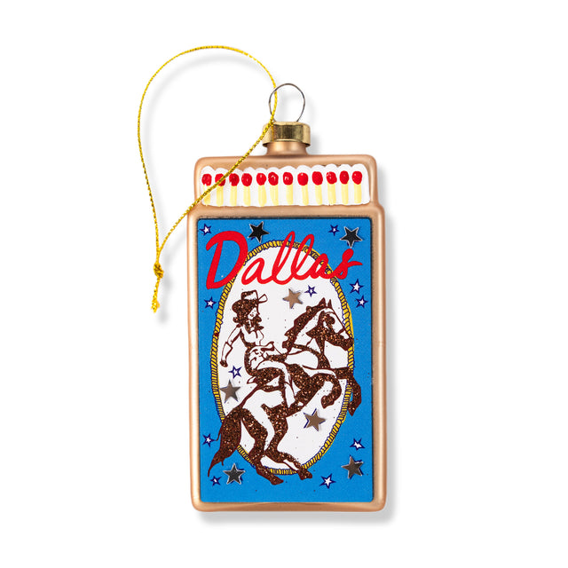 Matchbook Ornament - Dallas - Furbish Studio