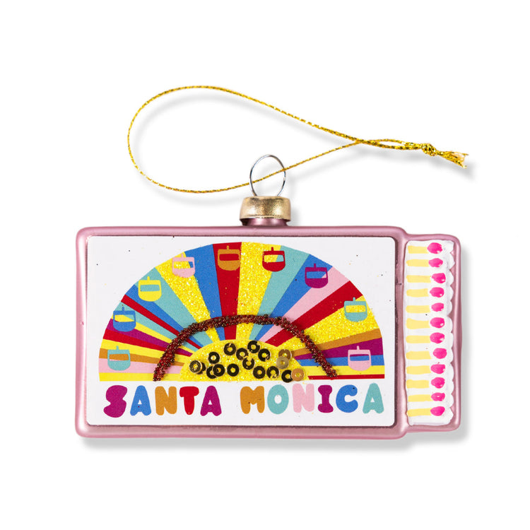 Matchbook Ornament - Santa Monica - Furbish Studio