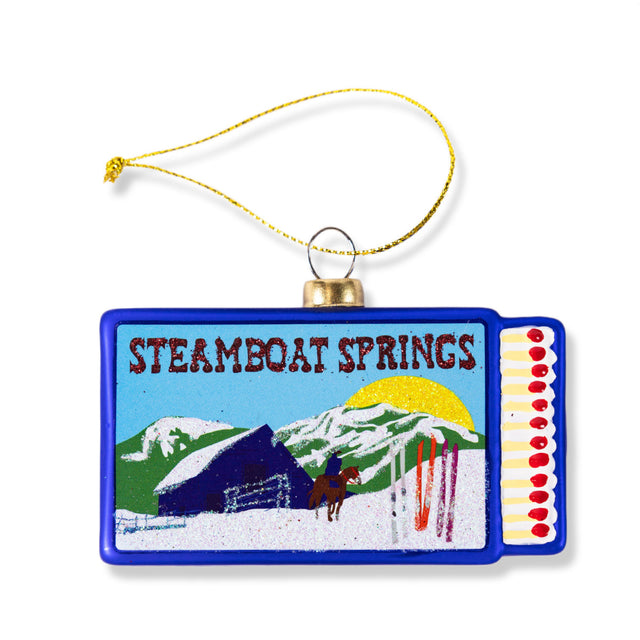 Matchbook Ornament - Steamboat Springs - Furbish Studio