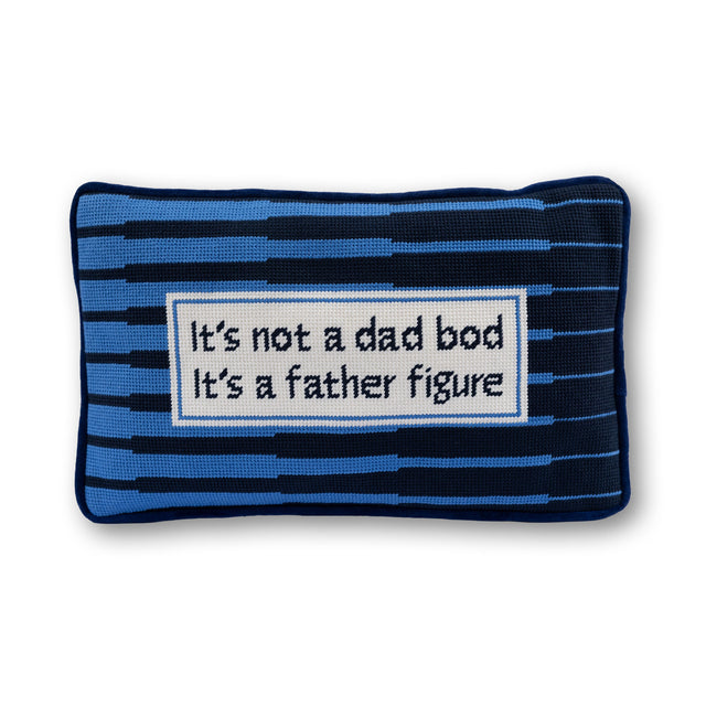 Father Figure Needlepoint Pillow - Furbish Studio