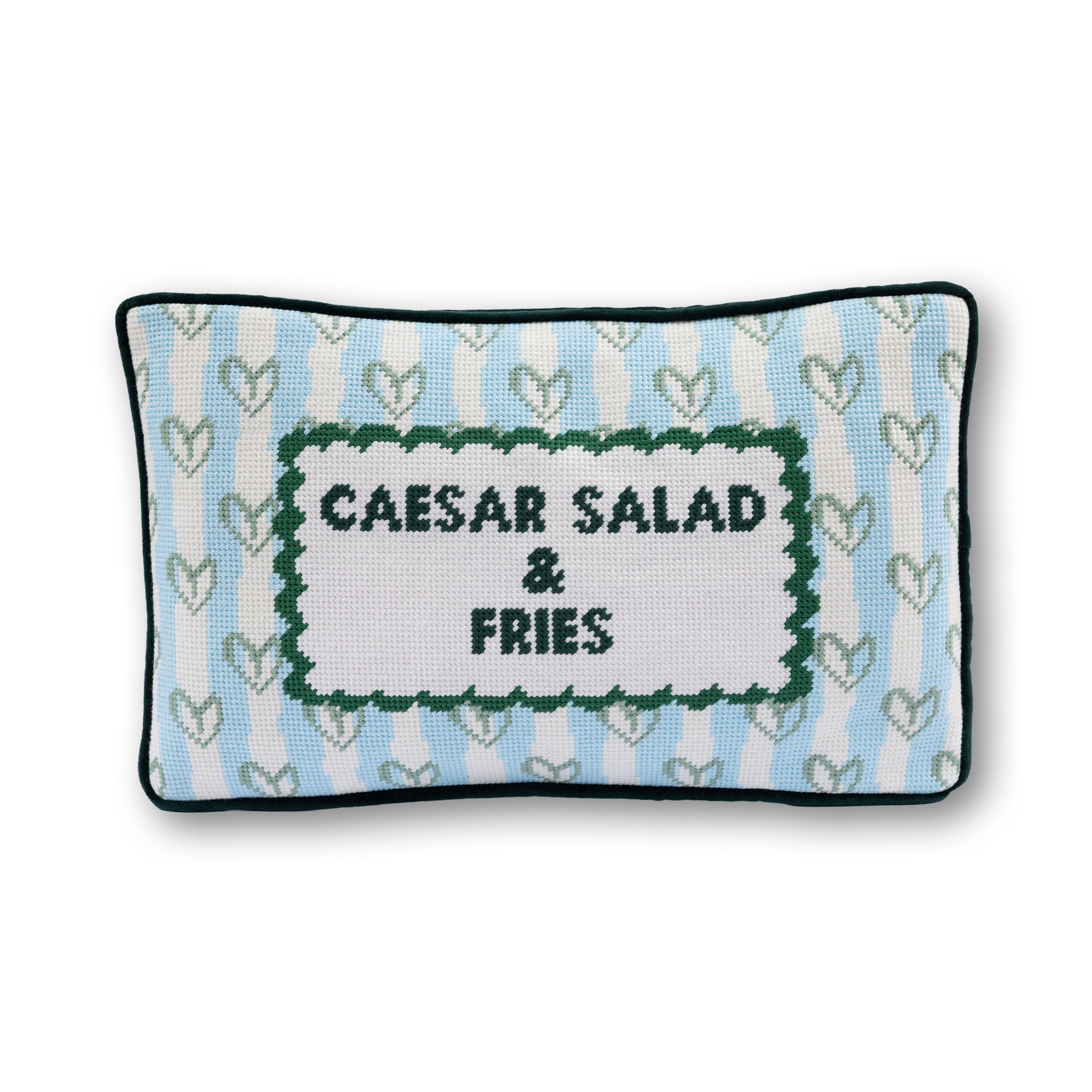 Caesar Salad & Fries Needlepoint Pillow – Furbish Studio