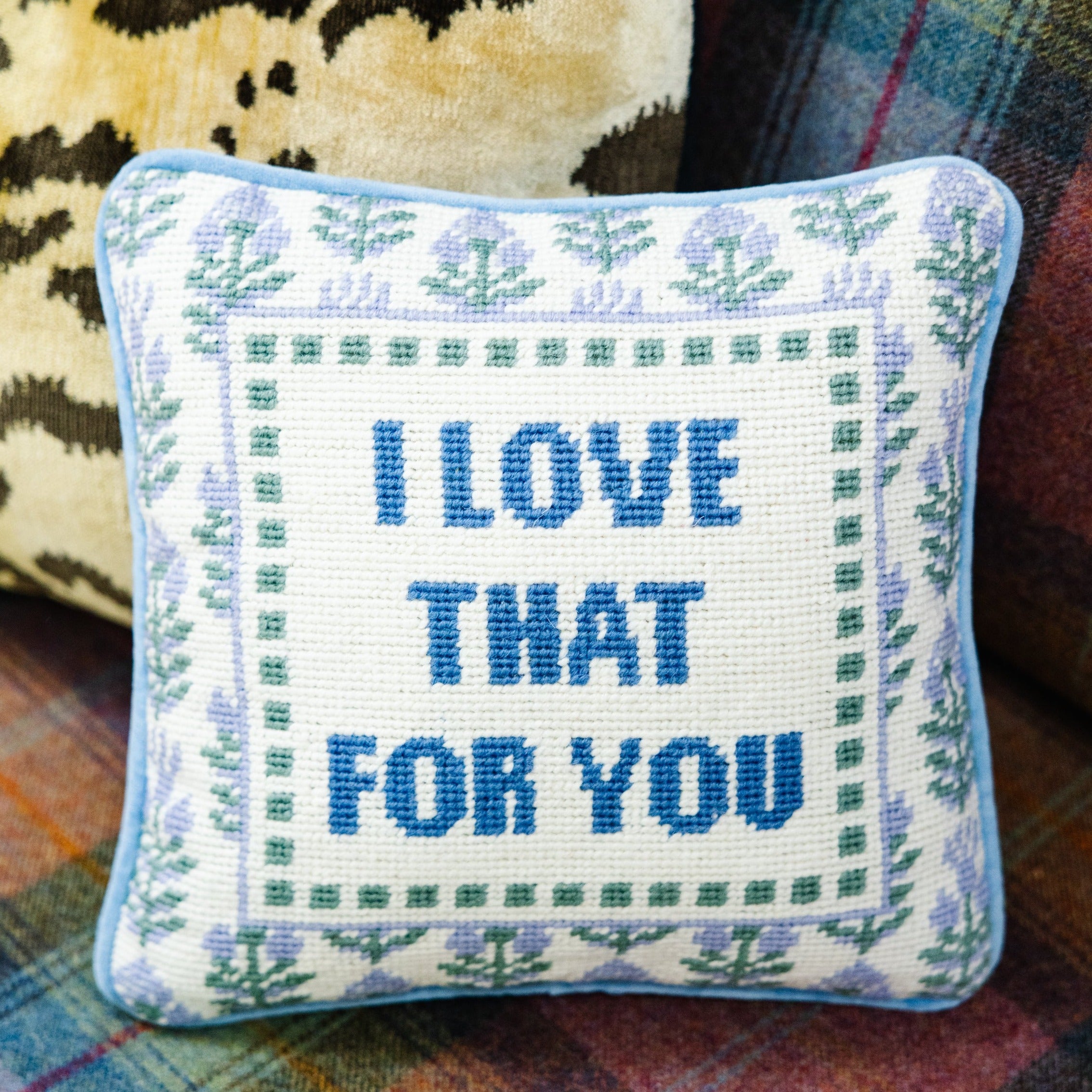 Love That You Needlepoint Pillow