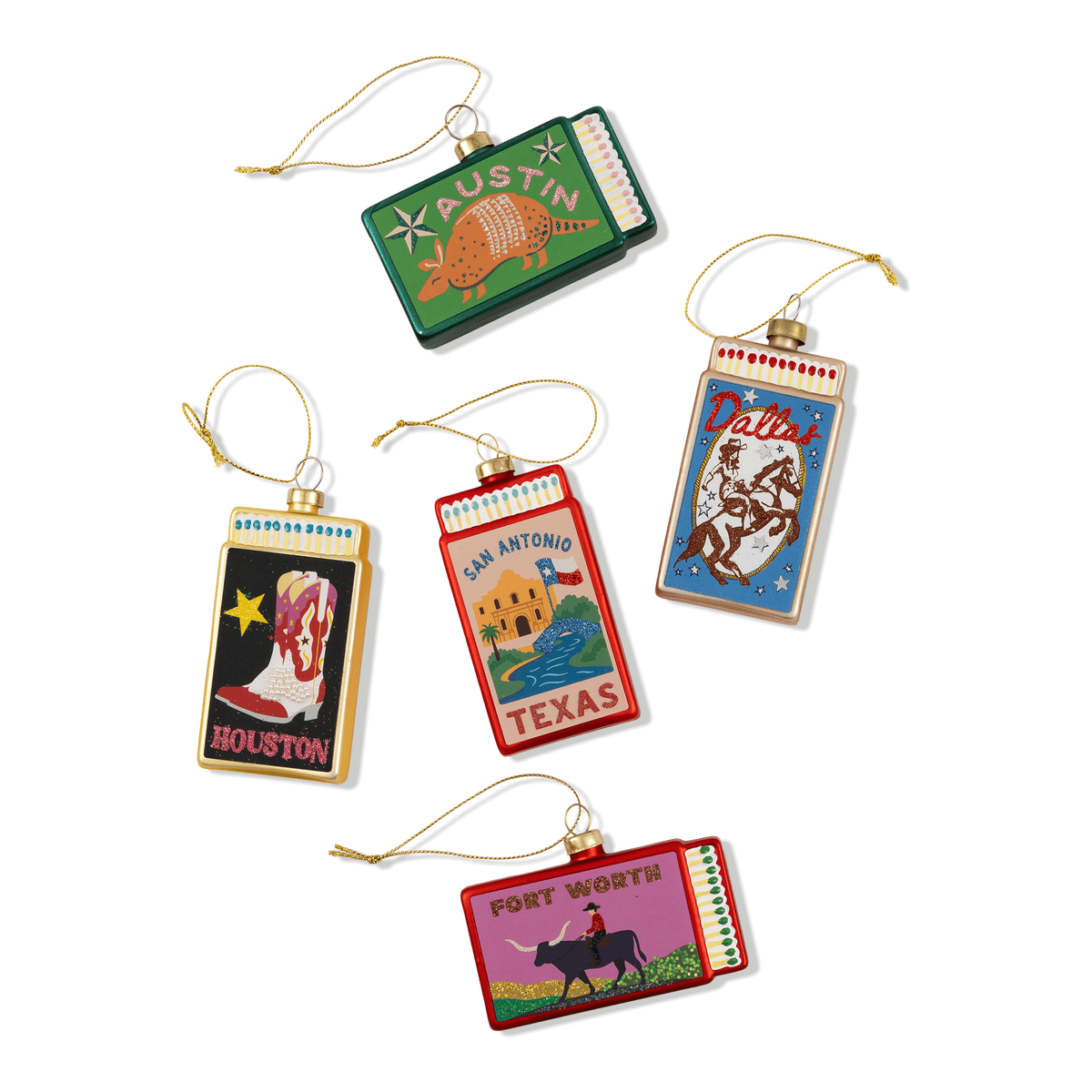 Asheville Matchbook Ornament - Furbish Studio