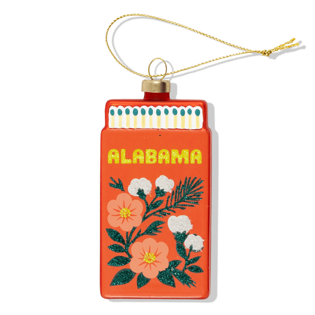 Alabama Matchbook Ornament - Furbish Studio